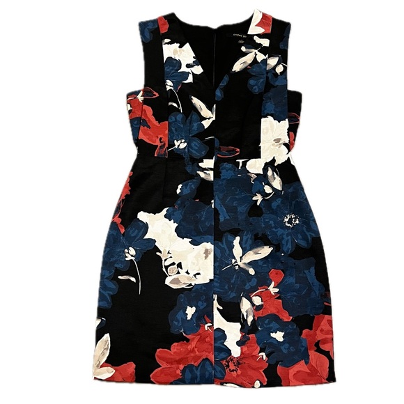 NWT Cynthia Steffe Eloide Dress Floral Printed Mini V-Neck Dress Blue Red White - Picture 4 of 13